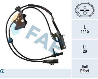 ABS SENSORU ON SAG COROLLA AURIS YARIS 1.33 1.4 1.6 1.4 D4D 2007> AVENSIS 2008>