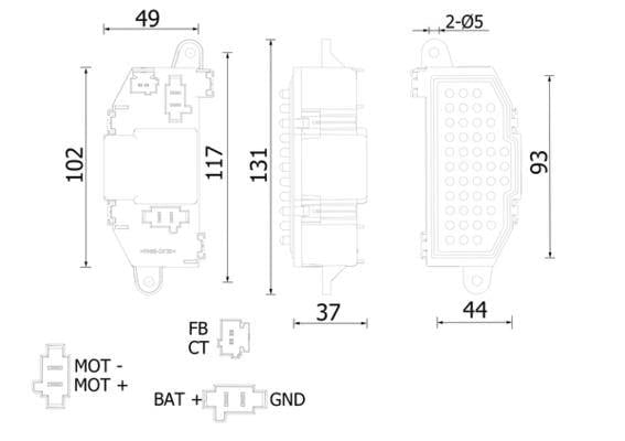A/C-Gebl seregler und Widerstand CITRO N C4 GRANDPICASSO I