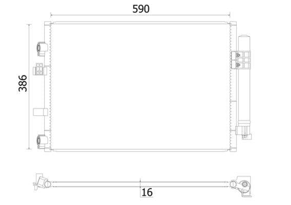 A/C-Kondensator FORD C-MAX / FOCUS