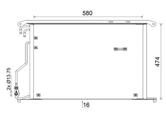 A/C-Kondensator MB SL 65