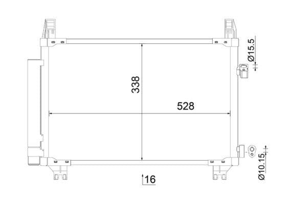 A/C-Kondensator TOYOTA YARIS SCP9