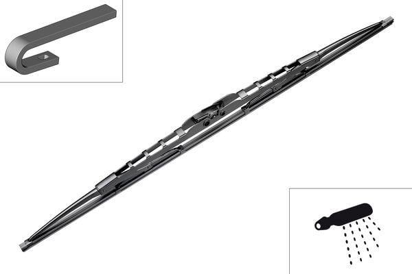 AĞIRVASITA TWİN SİLECEK 700 MM - ENTEGRE PÜSKÜRTME MEMELİ N 74