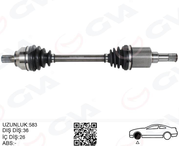 AKS KOMPLE ÖN SOL FORD FOCUS-C MAX 04> 1.6 ZETEC BENZİN OTOMATİK