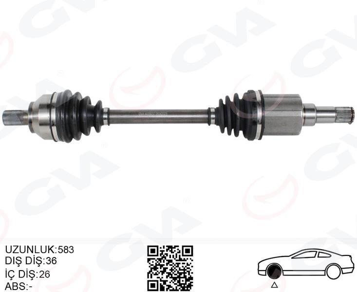 AKS KOMPLE ÖN SOL FORD FOCUS-C MAX 04> 1.6 ZETEC BENZİN OTOMATİK