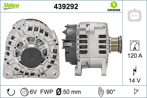 ALTERNATÖR 120A LGN II-TRAFIC II-MASTER II 1.9DCI-VIVARO II 2.0 16V-1.9-MOVANO 1.9-2.2-2.5 01 >