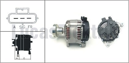 ALTERNATOR 12V 90A FOCUS 1.8TDCI / 1.6 ZETEC E 16V / 2.0 16V FOCUS RS 98>04