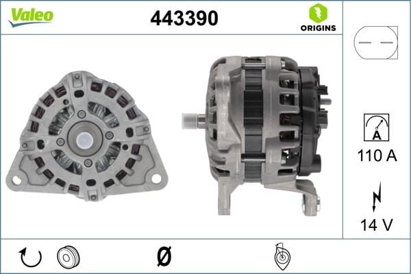 ALTERNATÖR 14V 110A IVECO DAILY 35S 06>09 IVECO DAILY 70C 06>15 FIAT DUCATO 11>16 3.0D MTJ