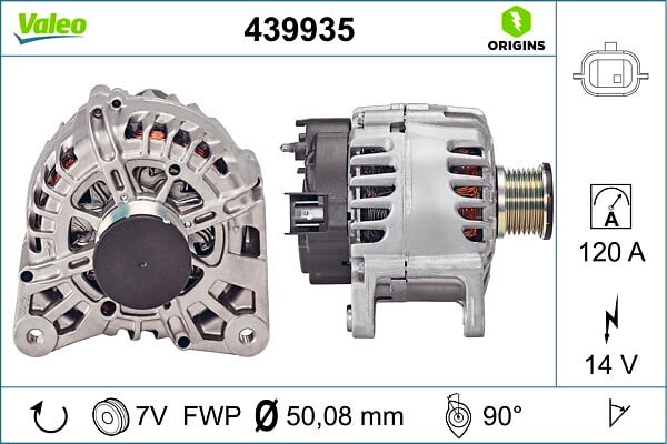 ALTERNATÖR 14V 120A RENAULT CLIO IV 12> CAPTUR I 13> MEGANE IV 15> DACIA SANDERO II 12> LOGAN II 12> DUSTER 10> DOKKER 12> 0.9TCe 1.2TCe 1.6SCe