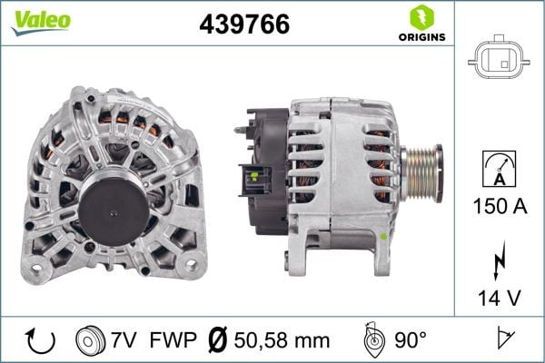 ALTERNATÖR 14V 150A 7 KANAL RENAULT CLIO IV 12> CAPTUR I 13> MEGANE IV 15> SC NIC IV 16>22 KADJAR 15> MASTER III 10> MEGANE III 09> FLUENCE 09> 1.2TCe 1.6dCi 2.0dCi 2.3dCi