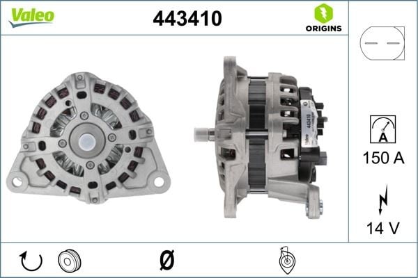 ALTERNATÖR 14V 150A FIAT DUCATO 11> IVECO DAILY III 06> 3.0 JTD