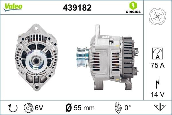ALTERNATÖR 14V 75A MASTER-TRAFIC-MOVANO 2.5D-2.8DTI 98-01 S8U.7.80