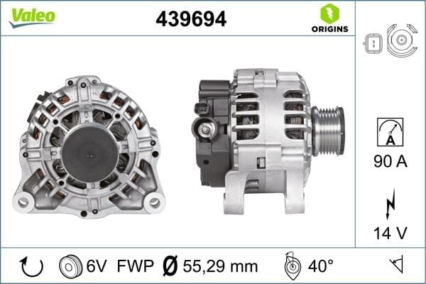 ALTERNATÖR 14V 90amp PARTNER-BERLINGO-EXPERT-JUMPY 1.6-1.9 START-STOP