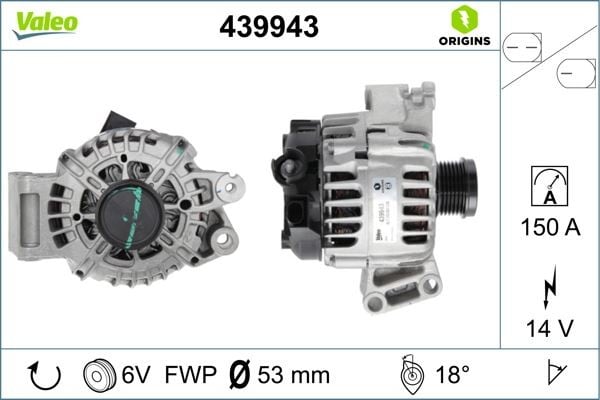 ALTERNATÖR 150A 14V FORD FOCUS III 11> 15. ECOBOOST KUGA II 14>17 1.5 ECOBOOST