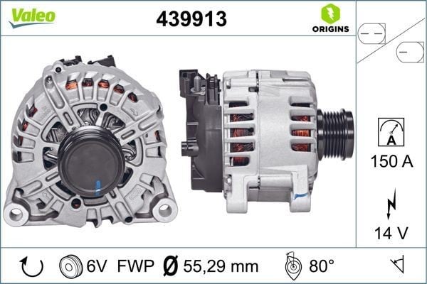 ALTERNATÖR 150A 14V FORD MONDEO IV 07>14 2.0 TDCI S-MAX 07>14 2.0 TDCI