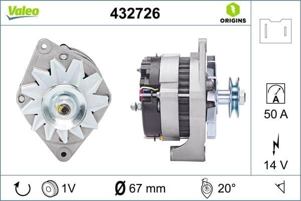 ALTERNATÖR 50A R9-R11-R19-R12 TOROS-OPTİMA 541471