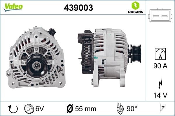 ALTERNATÖR A13VI124 90A