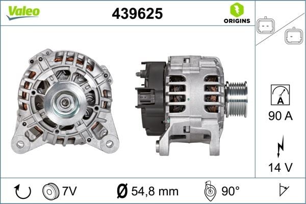 ALTERNATÖR CLIO III 1.2 16V 05 > CLIO IV 1.2 16V 12 > TWINGO II 1.2 16V 07 >