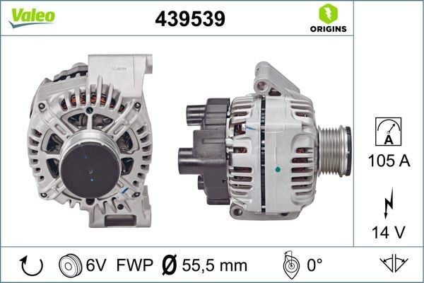 ALTERNATÖR FIAT LİNEA-DOBLO-FIORINO 1.3 MULTİJET-OPEL ASTRA H 1.3 105 AMPER