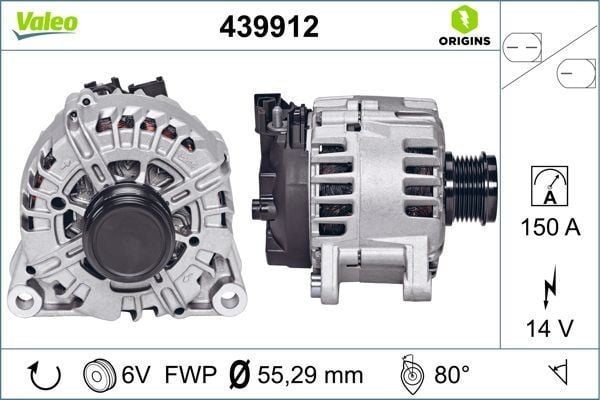 ALTERNATÖR FORD 150A 14V MONDEO IV 07>14 2.0 TDCI