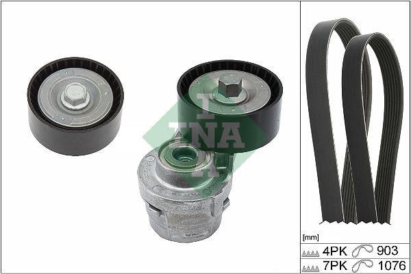 ALTERNATÖR GERGİ KİTİ FIAT DUCATO 01> 2.3 JTD DUCATO 06> 2.2D MTJ DUCATO 11> 2.3D MTJ 4PK 903 7PK 1076