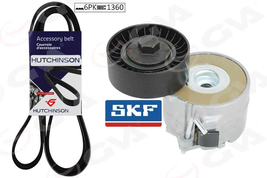 ALTERNATÖR GERGİ KİTİ KÜTÜKLÜ ASTRA J 10 > CORSA D 06- CORSA E 14- 1.3CDTI K016PK1360 DTE-DTC