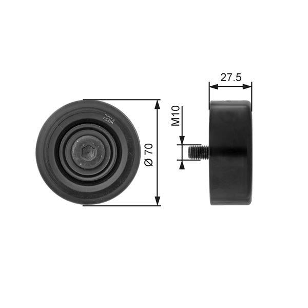 ALTERNATÖR GERGİ RULMANI ACCENT 02-05 ELANTRA 01-06 SANTA FE 10-12 TUCSON 06-10 CARENS 02>1.5CRD