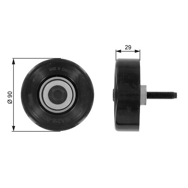ALTERNATÖR GERGİ RULMANI FIESTA 1.8DI 00- -FOCUS 1.8TDCI-1.8DI-1.8TDDI 98-04 -TOURNEO CONNECT 1.8D
