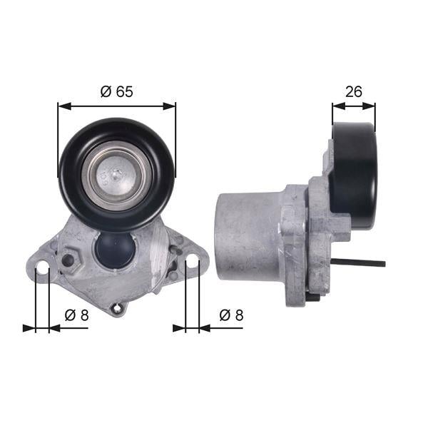 ALTERNATÖR GERGİ RULMANI KÜTÜKLÜ HYUNDAI ACCENT ERA BLUE MATRIX GETZ 1.5L 1.6L D4FA D4FB 06-18 / İ20 1.4L D4FC 10-> / İ30 1.6L D4FB 07-> / KIA RIO D4FA 05-11 / CEED CERATO SOUL D4FB 07->