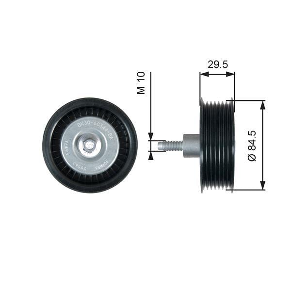 ALTERNATÖR GERGİ RULMANI TRANSIT V348-V363 06>11 -RANGER TKE 2.2 TDCI 155PS 06>11
