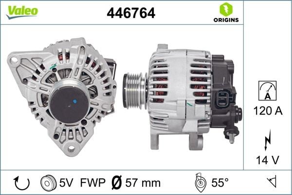 ALTERNATÖR HYUNDAI ACCENT ERA BLUE MATRIX 1.5L D4FA 1.6L D4FB 06-18 / İ30 1.6L D4FB 07-11 / CEED 1.6L D4FB 07-12 / CERATO 1.5L D4FA 04-06 1.6L D4FB 07-09 / RIO 1.5L 05-10 1.4L D4FC 11-14 14v 120A