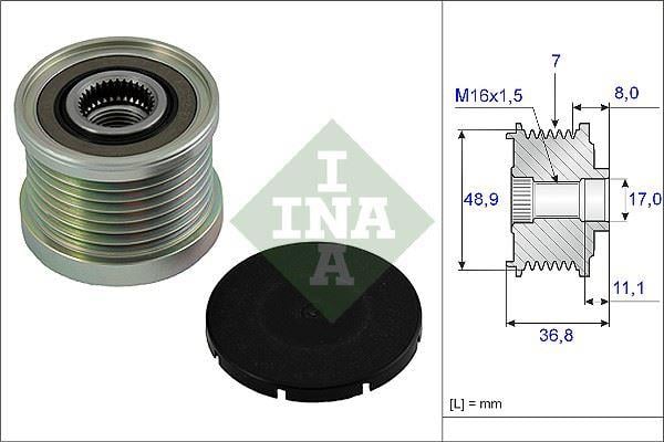 ALTERNATÖR KASNAĞI RULMANI LGN II 01- -MGN II-III 08- -TRAFIC II 06- -MASTER II 06- 1.9DCI