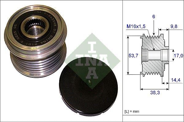ALTERNATÖR KASNAĞI RULMANLI ASTRA J-CORSA D-INSIGNIA-MERIVA B-ZAFIRA 09 > 6 KANAL