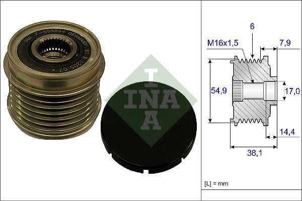 ALTERNATÖR KASNAĞI RULMANLI DUCATO-JUMPER-BOXER 3.0D-HDİ 09 > 6 KANAL 535017610