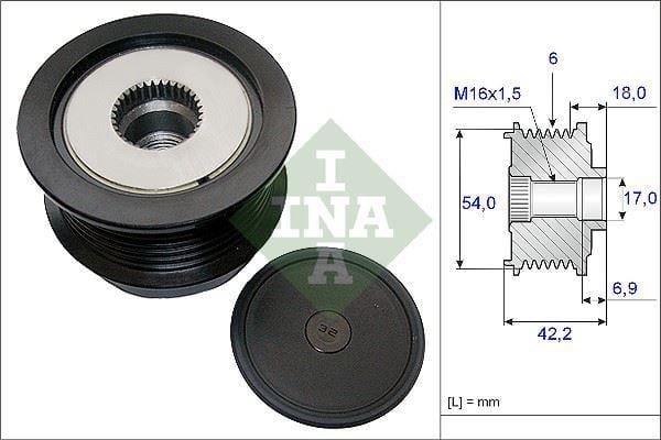 ALTERNATÖR KASNAĞI RULMANLI VECTRA C-ASTRA H-ZAFIRA B-SIGNUM 1.9 CDTI 04 > 6 KANAL