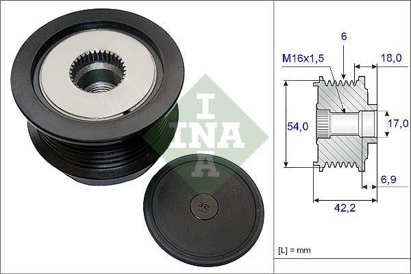 ALTERNATÖR KASNAĞI RULMANLI VECTRA C-ASTRA H-ZAFIRA B-SIGNUM 1.9 CDTI 04 > 6 KANAL