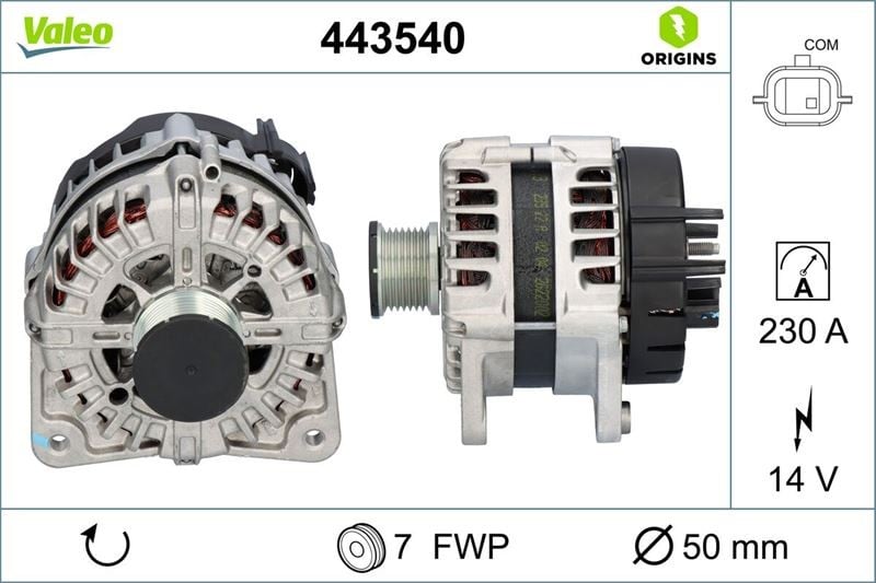 ALTERNATÖR RENAULT TRAFIC III 18> KOLEOS II 18> 1.6dCi 2.0dCi R9M