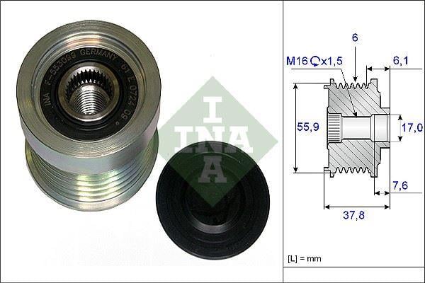 ALTERNATÖR RULMANI VOLVO C70 98-05 S40 2.4 04 >S60 01 > S80 98-06 S70 V70 XC70 XC90 535001910