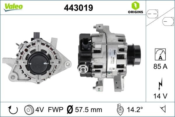 ALTERNATÖR TOYOTA Yaris III 1.5