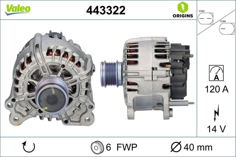 ALTERNATÖR VW GROUP TG12C304 GOLF 7-JETTA 4-PASSAT-POLO VI-SHARAN-TIGUAN