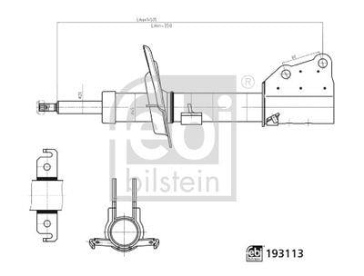 AMORTISOR ON GAZLI. KISA 27mm MERCEDES CITAN W415 12> . RENAULT KANGOO III 08>