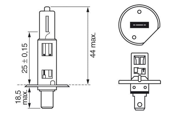 AMPUL - ULTRA WHİTE 4200K - 12 V - H1 - 55 W - P14.5S DUSTER