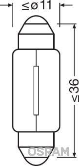 AMPUL 12V 10W SOFİTSV8.5-8 UNV1
