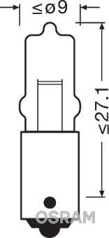 AMPUL 12V 20W BA9S UNV1