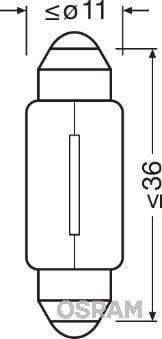 AMPÜL 12V 5W SV8.5-8 C5W UNV1