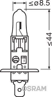 AMPUL 12V H1 55W