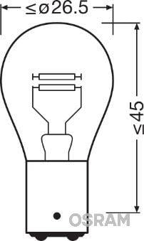 AMPUL 21/5W 12V BA15D UNV1