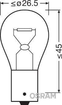 AMPUL 24V 93 SİNYAL 21W TEK DUY
