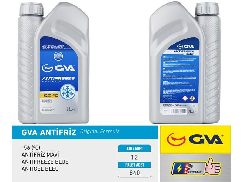 ANTİFRİZ 1 LT -56 C MAVİ Koli 12 Ad