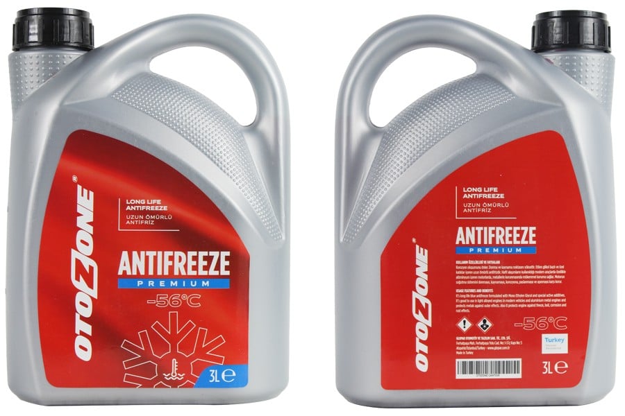 ANTİFRİZ 3 LT -56 C KIRMIZI LONG LİFE Koli 6 Ad ORGANIK