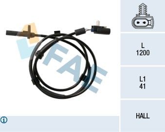 ARKA ABS HIZ SENSORU SOL TRANSIT V347 V348 TT9 2.2 155PS 11>14 2.2 TDCI 2.4 TDCI 3.2 TDCI